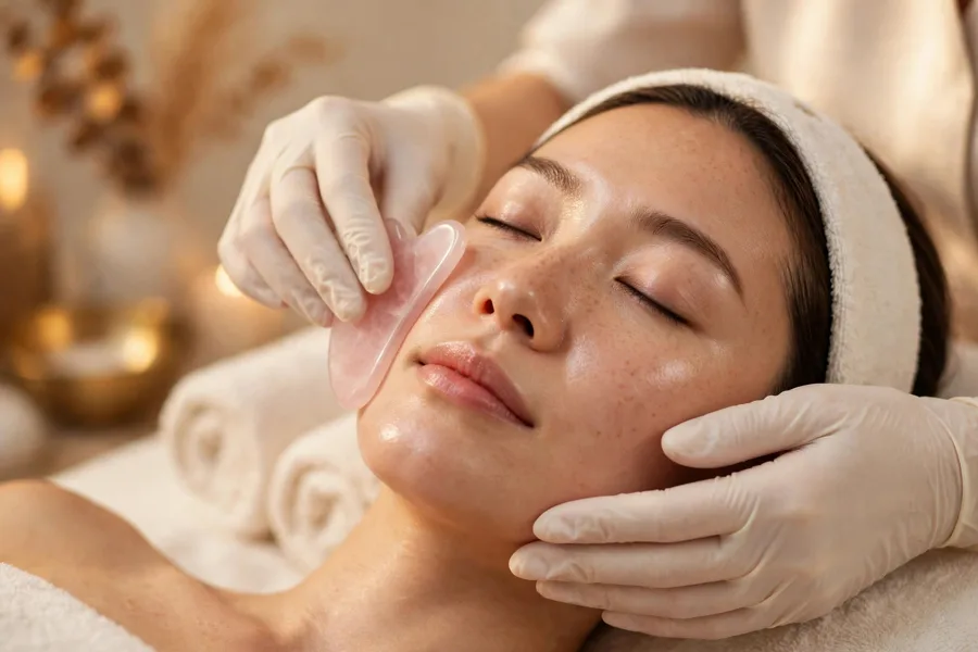 A relaxing luxury facial treatment