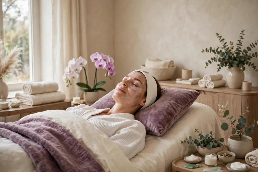 Treatment room at a luxury medical spa